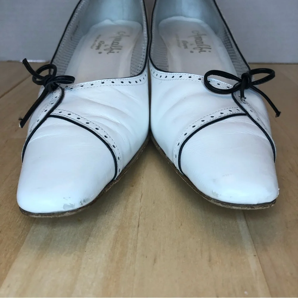 Amalfi by Rangoni Leather Pumps Made in Italy/Size 7AAAA - Picture 10 of 15